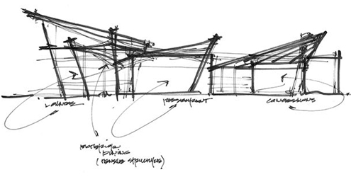 architectural concept drawing